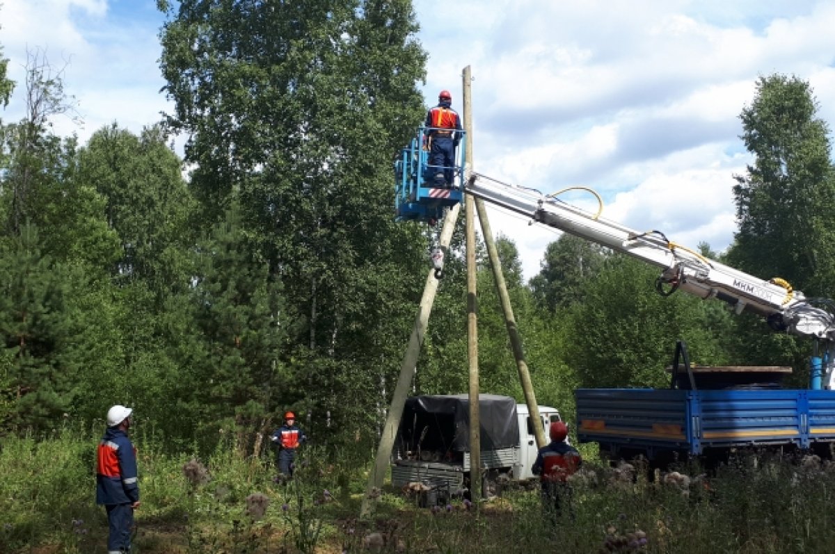 Из-за непогоды 9 июля было нарушено электроснабжение в населенных пунктах Кикнурского муниципального округа.