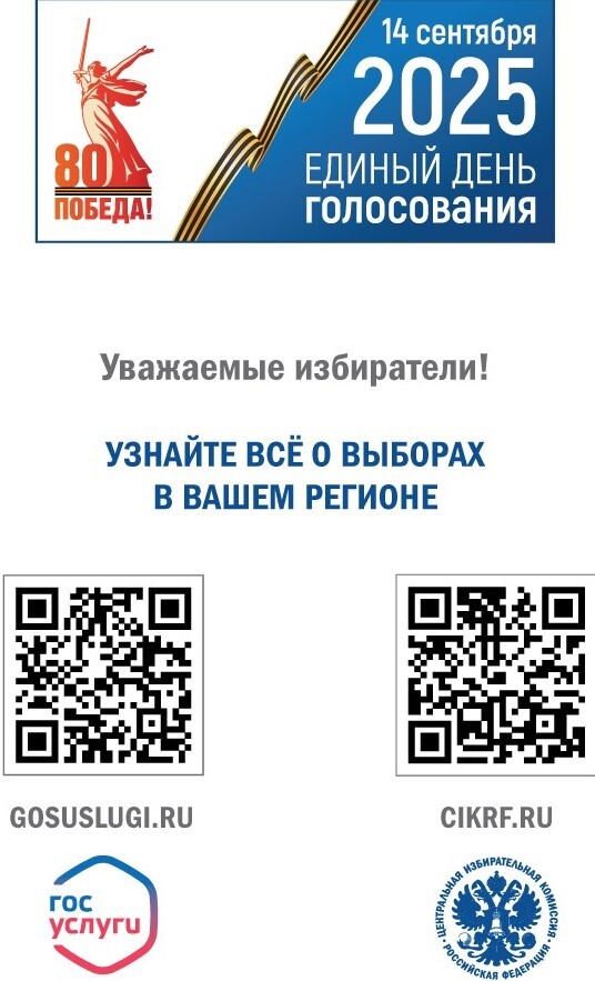Единый день голосования 14 сентября 2025 г..